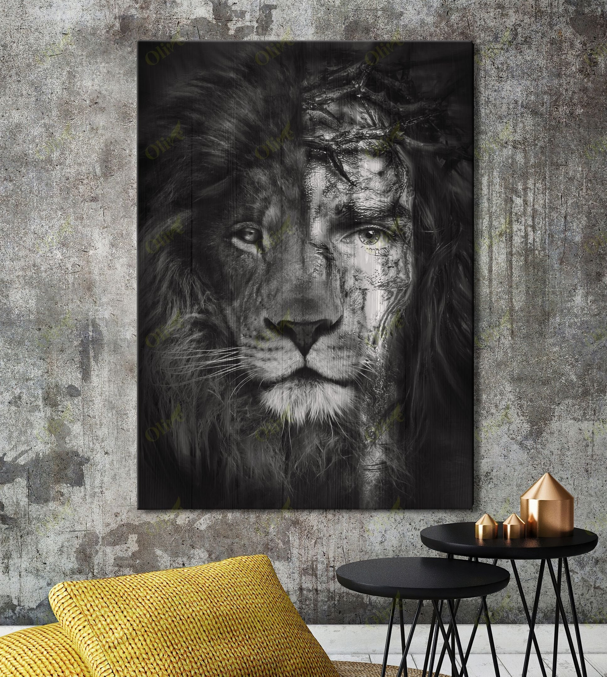 Jesus - Lion Of Judah 2 Poster And Canvas Art Wall Decor