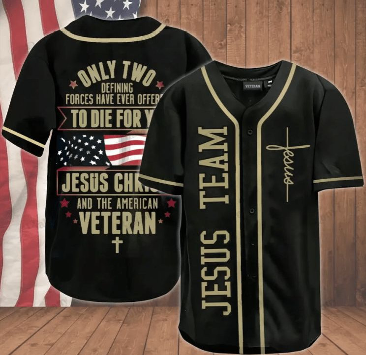 Jesus Team And The American Veteran 3d Personalized 3d Baseball Jersey h