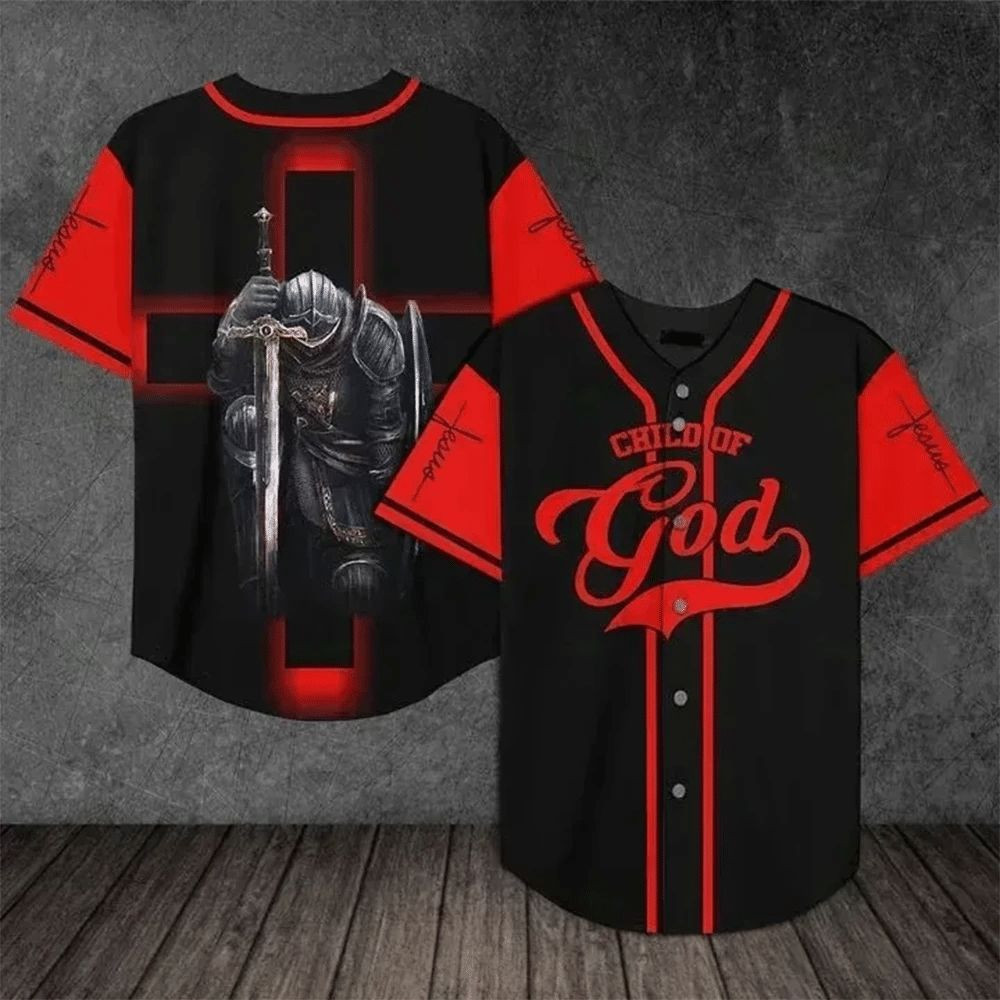 Jesus The Warrior The Child Of God Gift For Lover Baseball Jersey, Unisex Jersey Shirt for Men Women