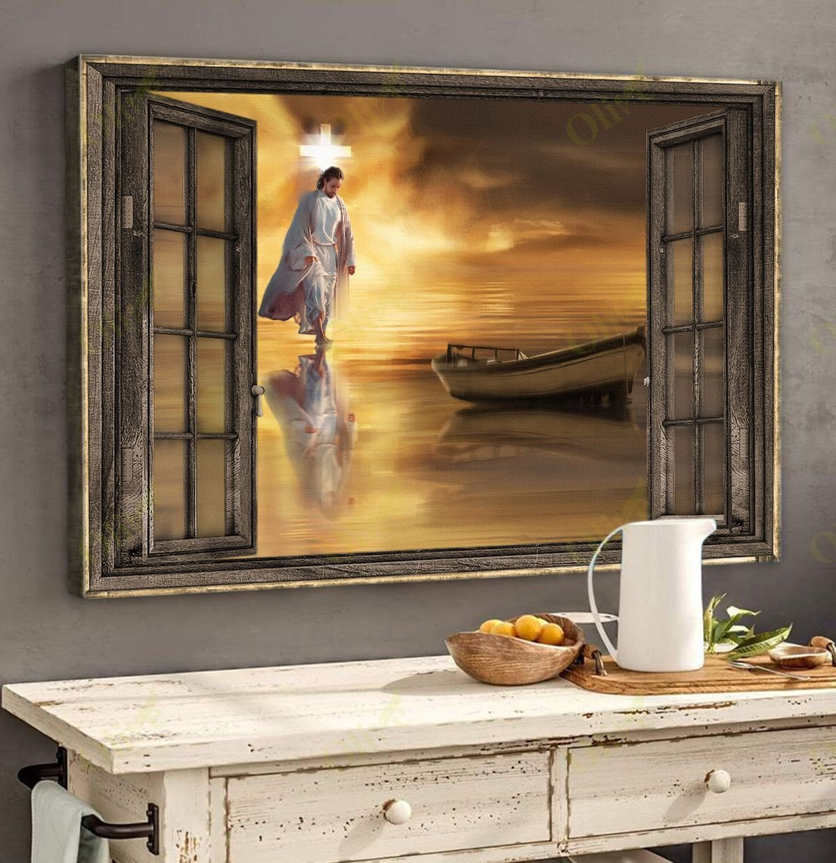 Jesus - Through The Windows Poster And Canvas Art Wall Decor