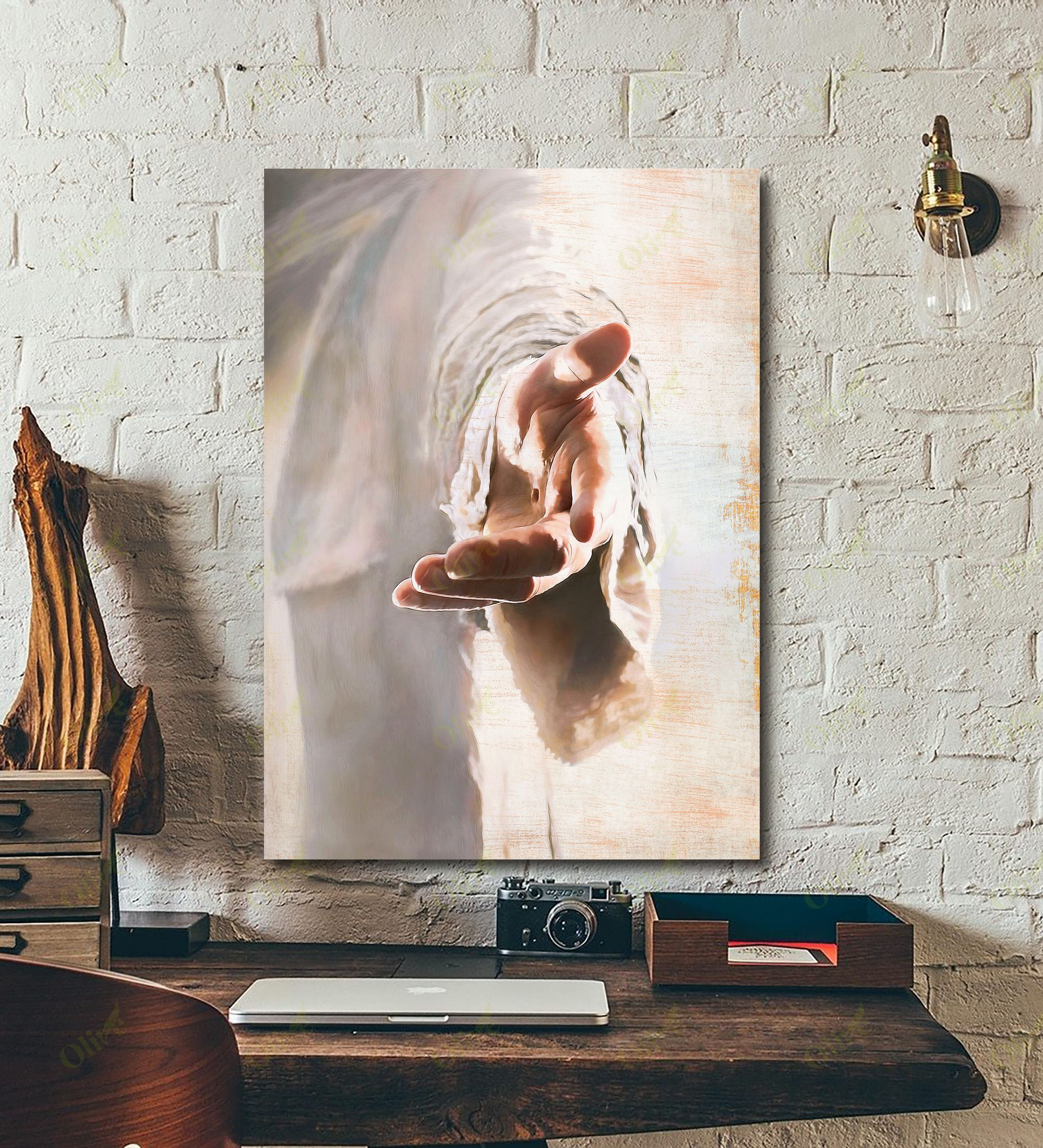 Jesus -take My Hand Canvas Jesus Poster And Canvas Art Wall Decor