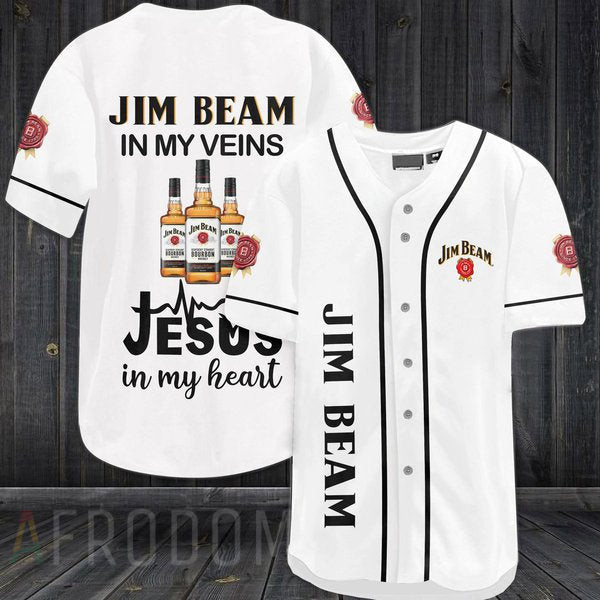 Jim Beam In My Veins Baseball Jersey