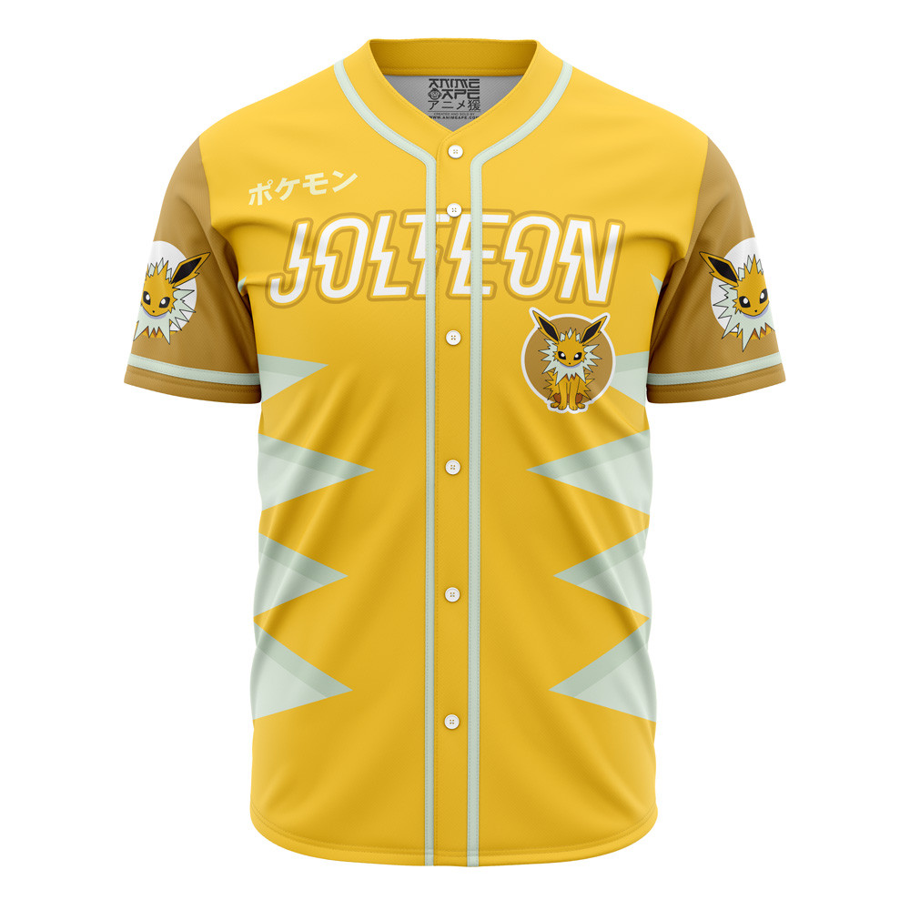 Jolteon Eeveelution Pokemon Baseball Jersey