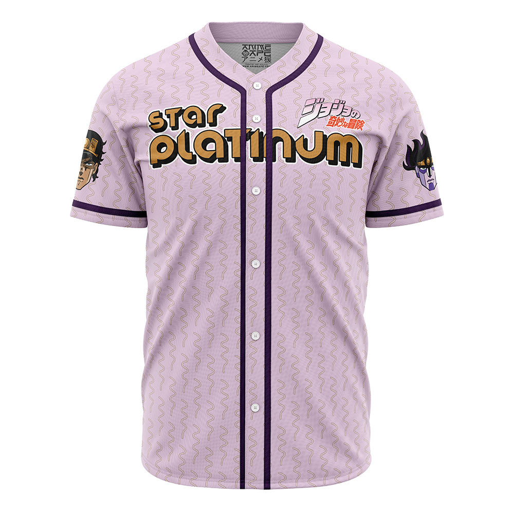 Jotaro Kujo Star Platinum Jojos Bizarre Adventure Baseball Jersey