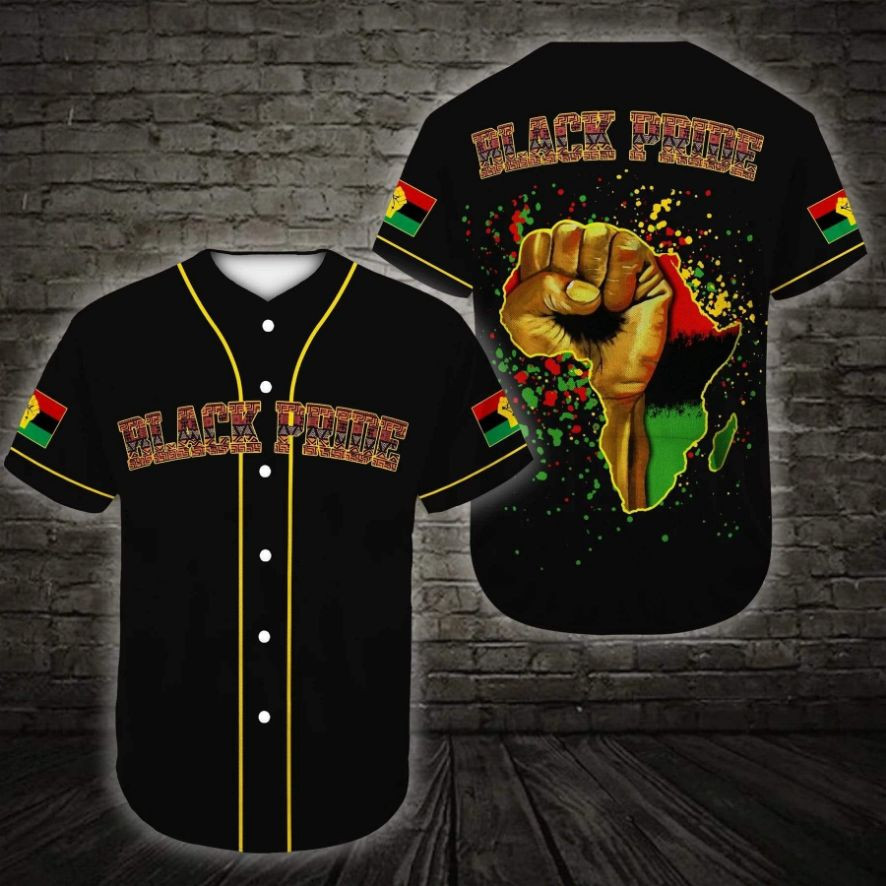 Juneteenth Black Pride Personalized 3d Baseball Jersey