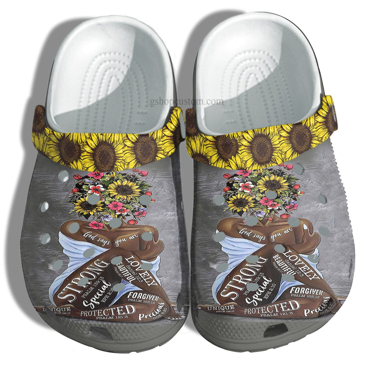 Juneteenth God Say You Are Croc Shoes Gift Daughter- Sunflower Black Queen Crocs Shoes Gift Grandaughter
