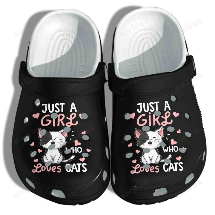 Just A Girl Who Loves Cats Crocs Classic Clogs Shoes