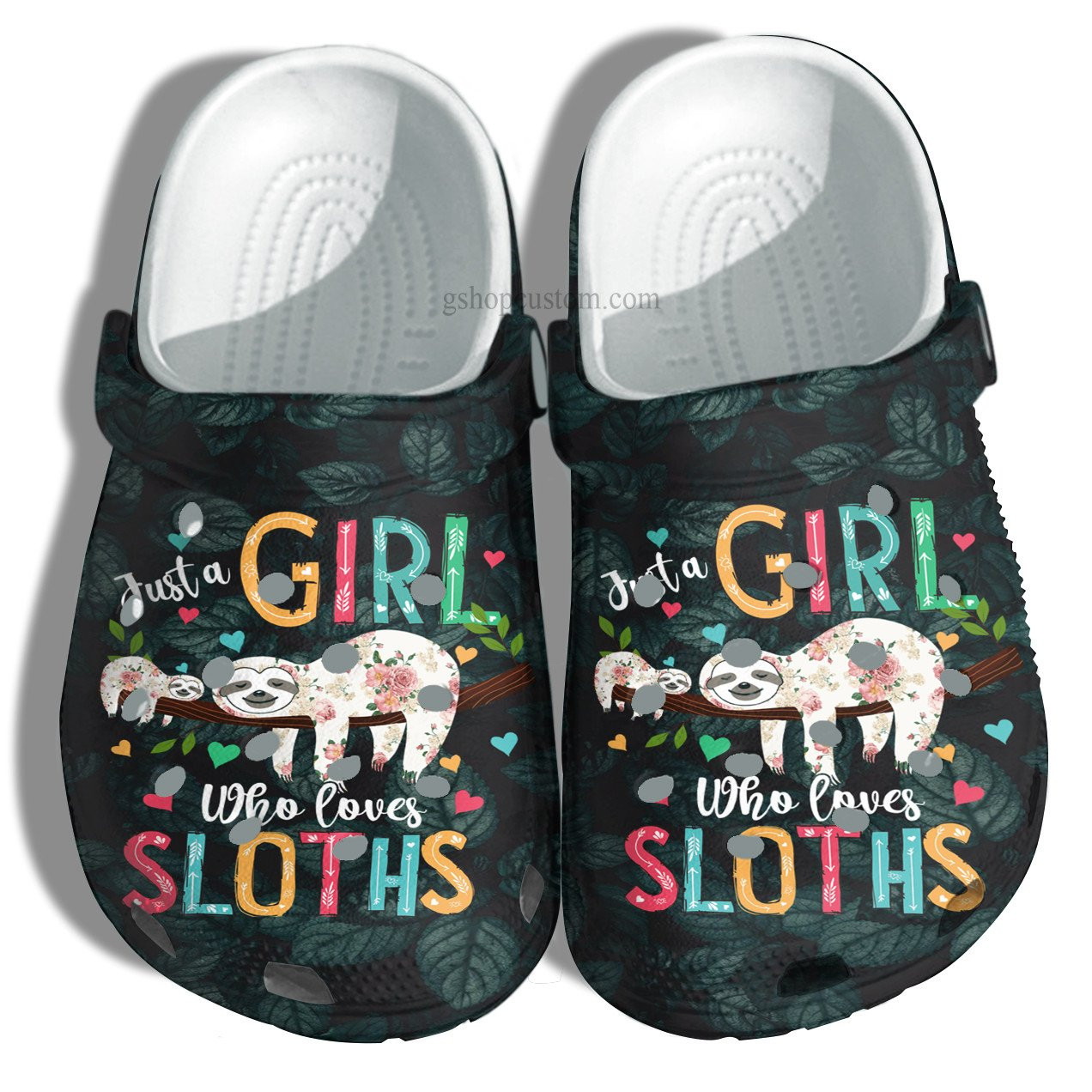 Just A Girl Who Loves Sloth Croc Shoes Gift Grandma Mother Day- Sloth Daughter Son Crocs Shoes For Women