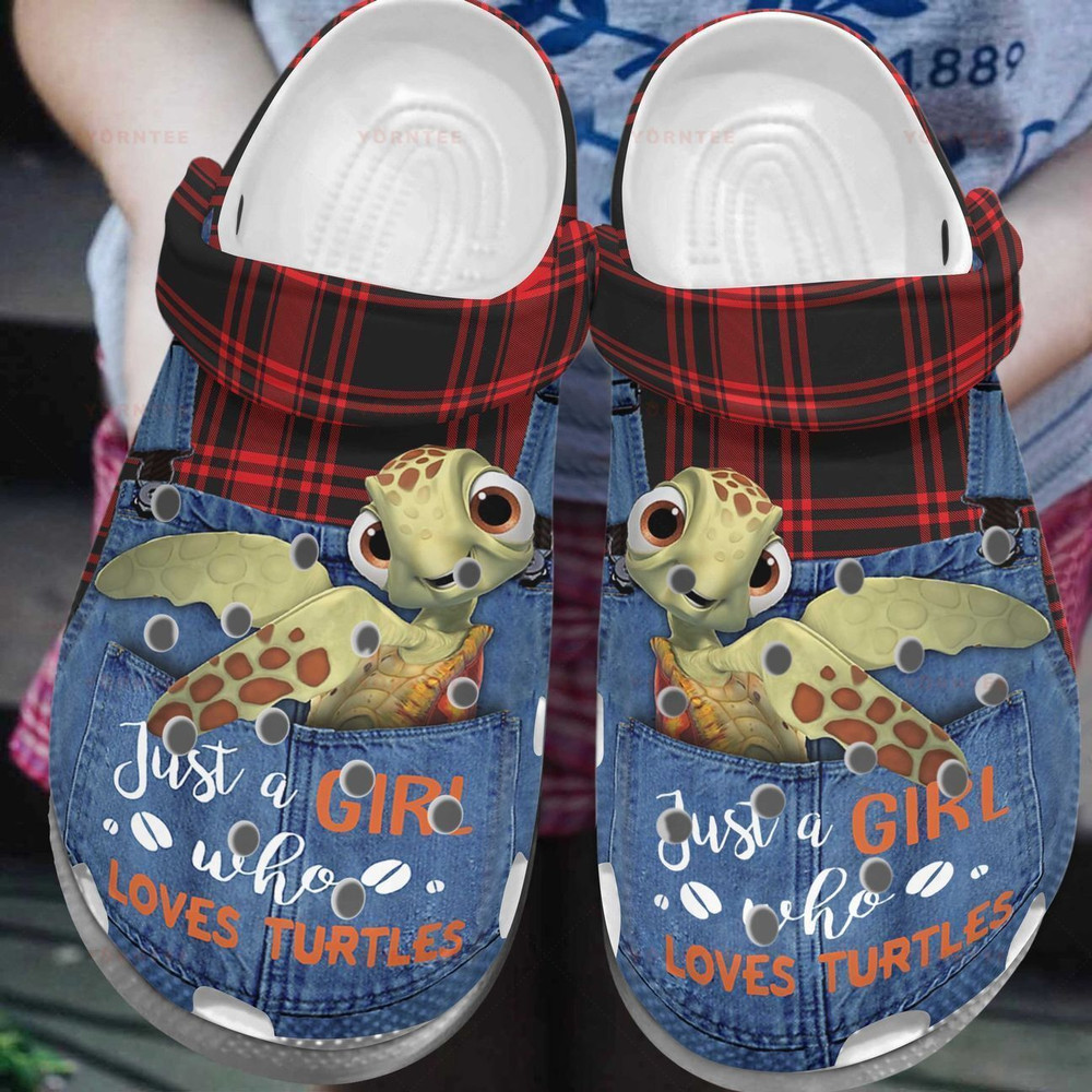 Just Love Turtles Jean 6 Gift For Lover Rubber Crocs Clog Shoes Comfy Footwear