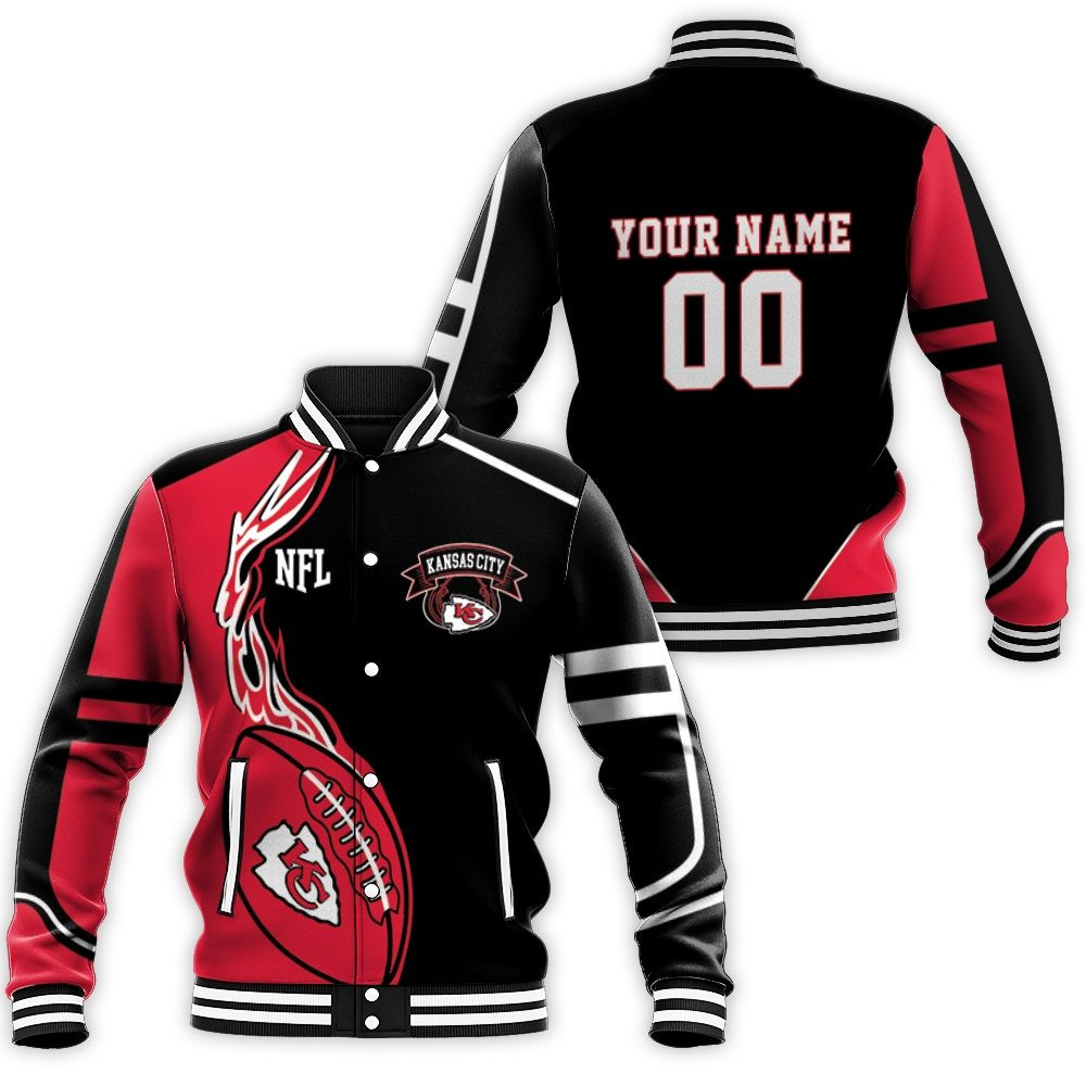 Kansas City Chiefs Nfl Fan 3d Personalized Baseball Jacket for Men Women