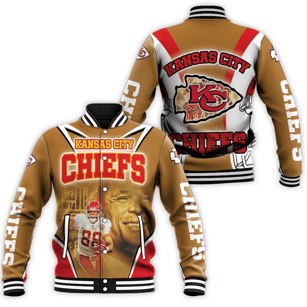 Kansas City Chiefs Tony Gonzalez 88 For Fans Baseball Jacket for Men Women