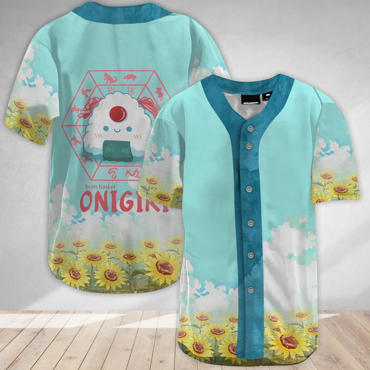 Kawaii Tohru The Onigiri Baseball Jersey