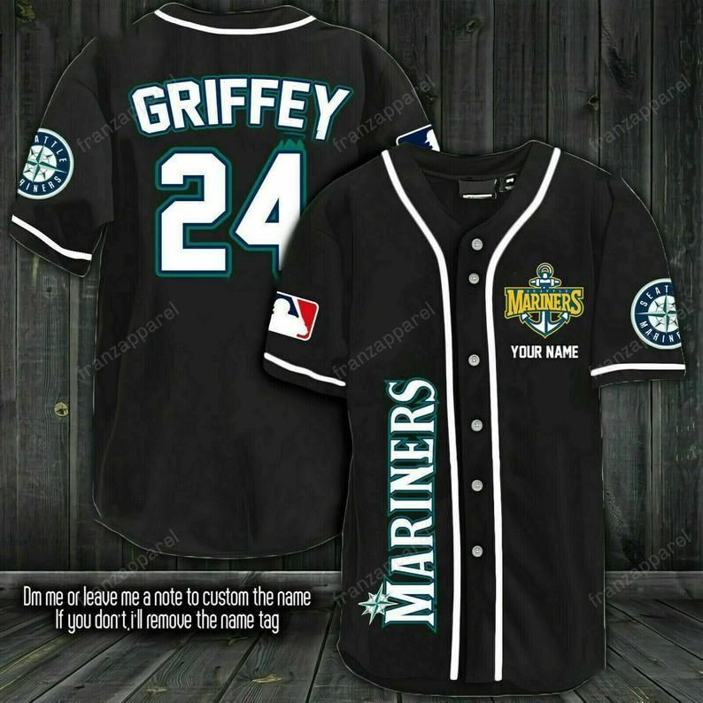 Ken Griffey Seattle Mariners Fanmade Personalized Baseball Jersey Shirt 177