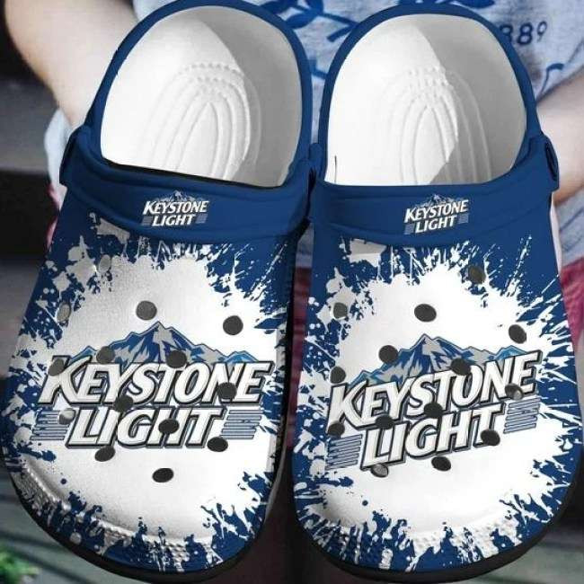 Keystone Light Crocs Crocband Clogs