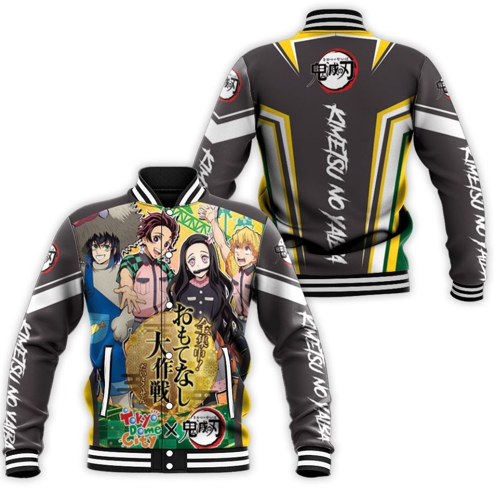 Kimetsu No Yaiba Festival Modern Clothes Mashup Baseball Jacket for Men Women