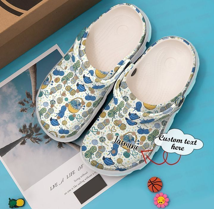 Knitting Personalized Crocs Clog Shoes