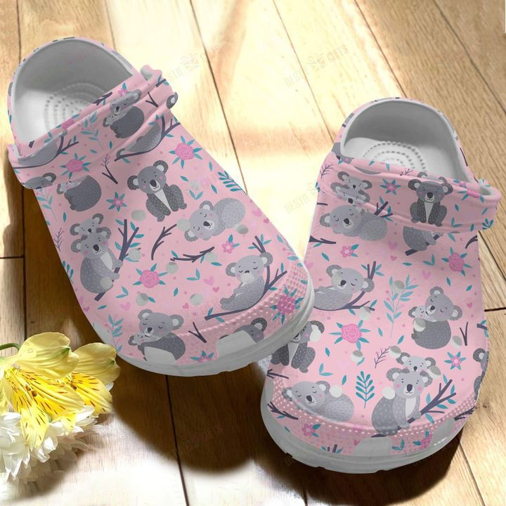 Koala White Sole Cute Koalas Crocs Classic Clogs Shoes