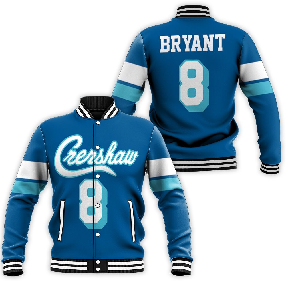 Kobe Bryant 8 Crenshaw Baseball Jacket for Men Women