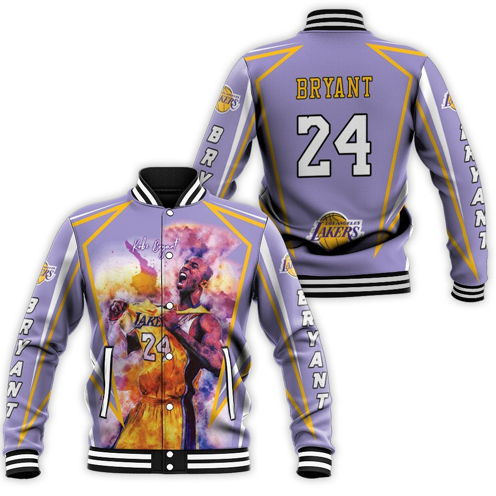 Kobe Bryant Legend Los Angeles Lakers 24 Baseball Jacket for Men Women