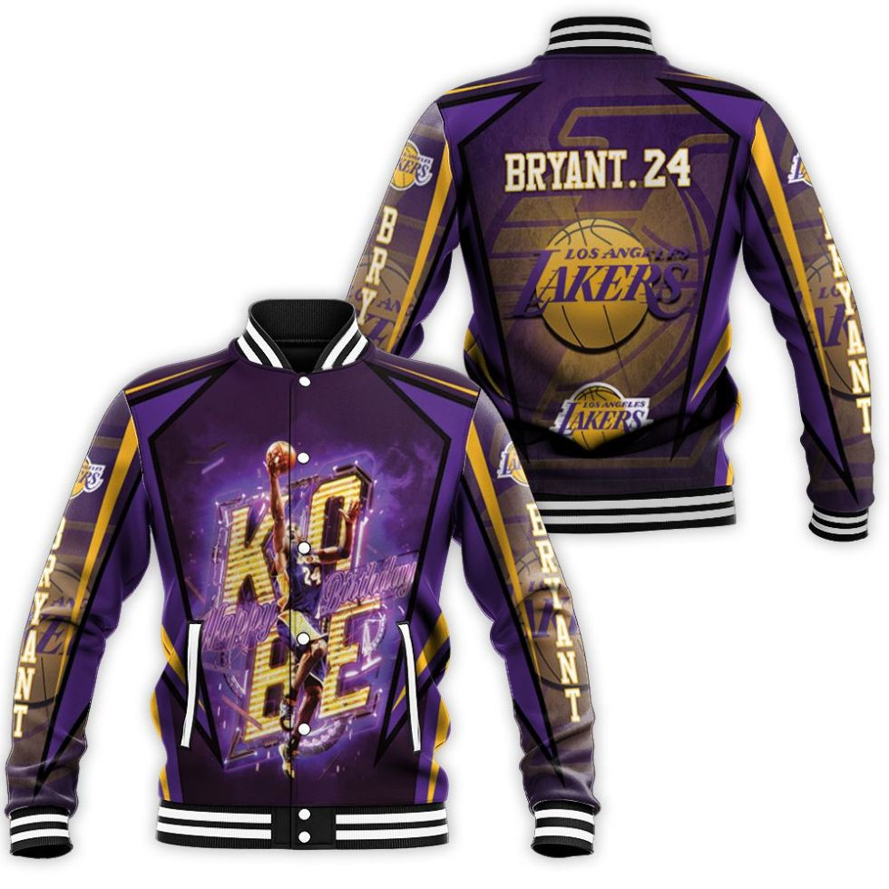 Kobe Bryant Legend Los Angeles Lakers Baseball Jacket for Men Women