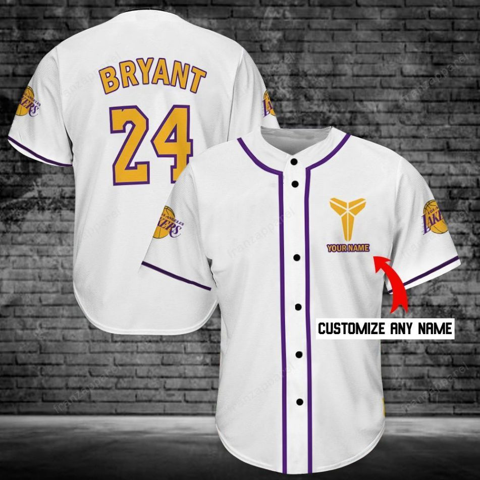 Kobe Bryant Personalized Baseball Jersey Shirt 77