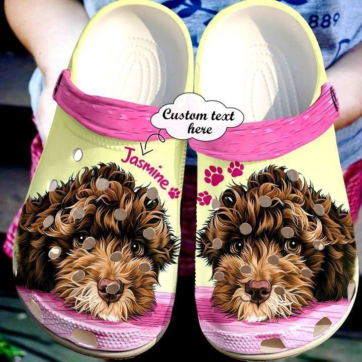 Labradoodle Personalized Fur Baby Crocs Classic Clogs Shoes