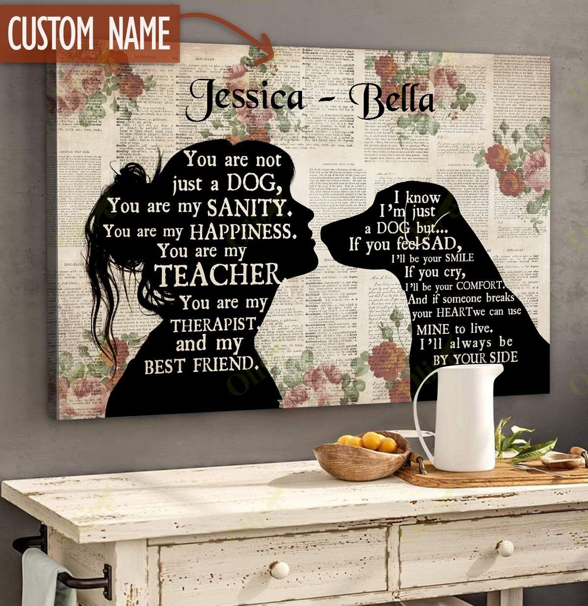 Labrador - Always Be By Your Side Custom Poster And Canvas Art Wall Decor