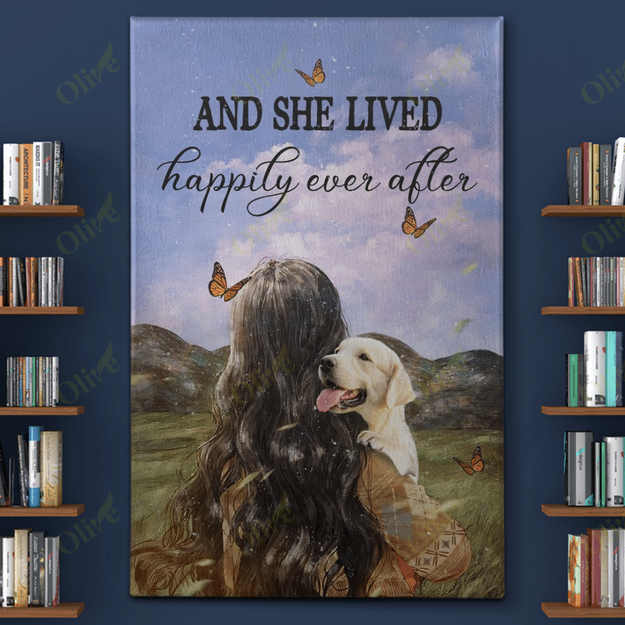 Labrador - And She Lives Happily Ever After Poster And Canvas Art Wall Decor