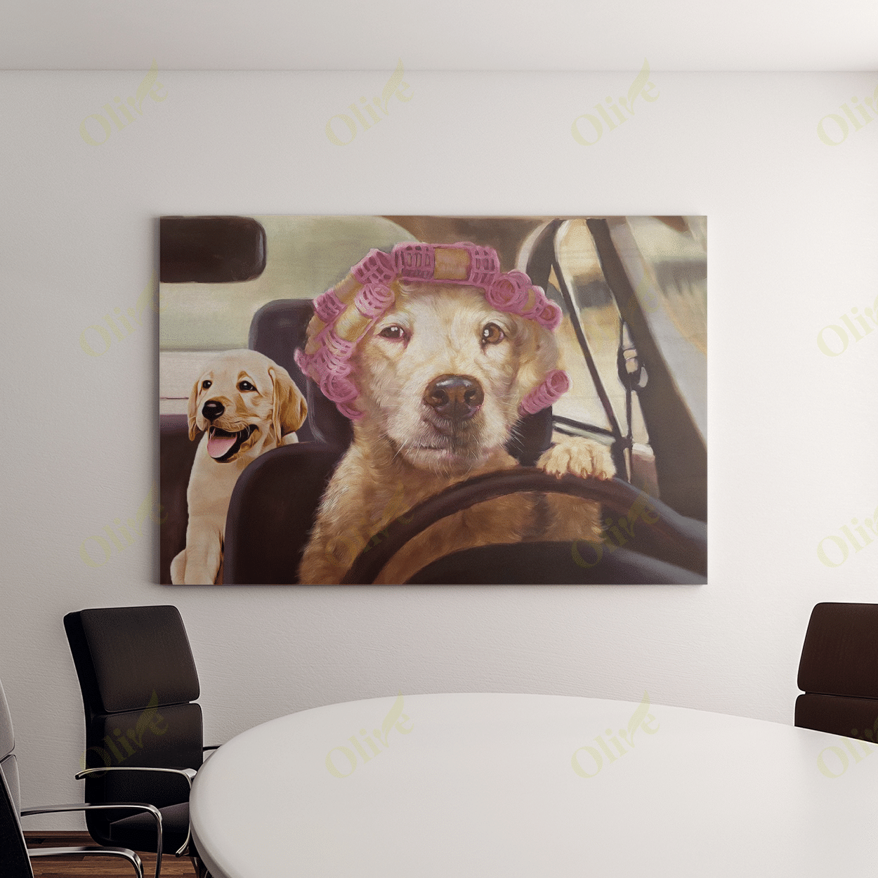 Labrador - Driving Poster And Canvas Art Wall Decor