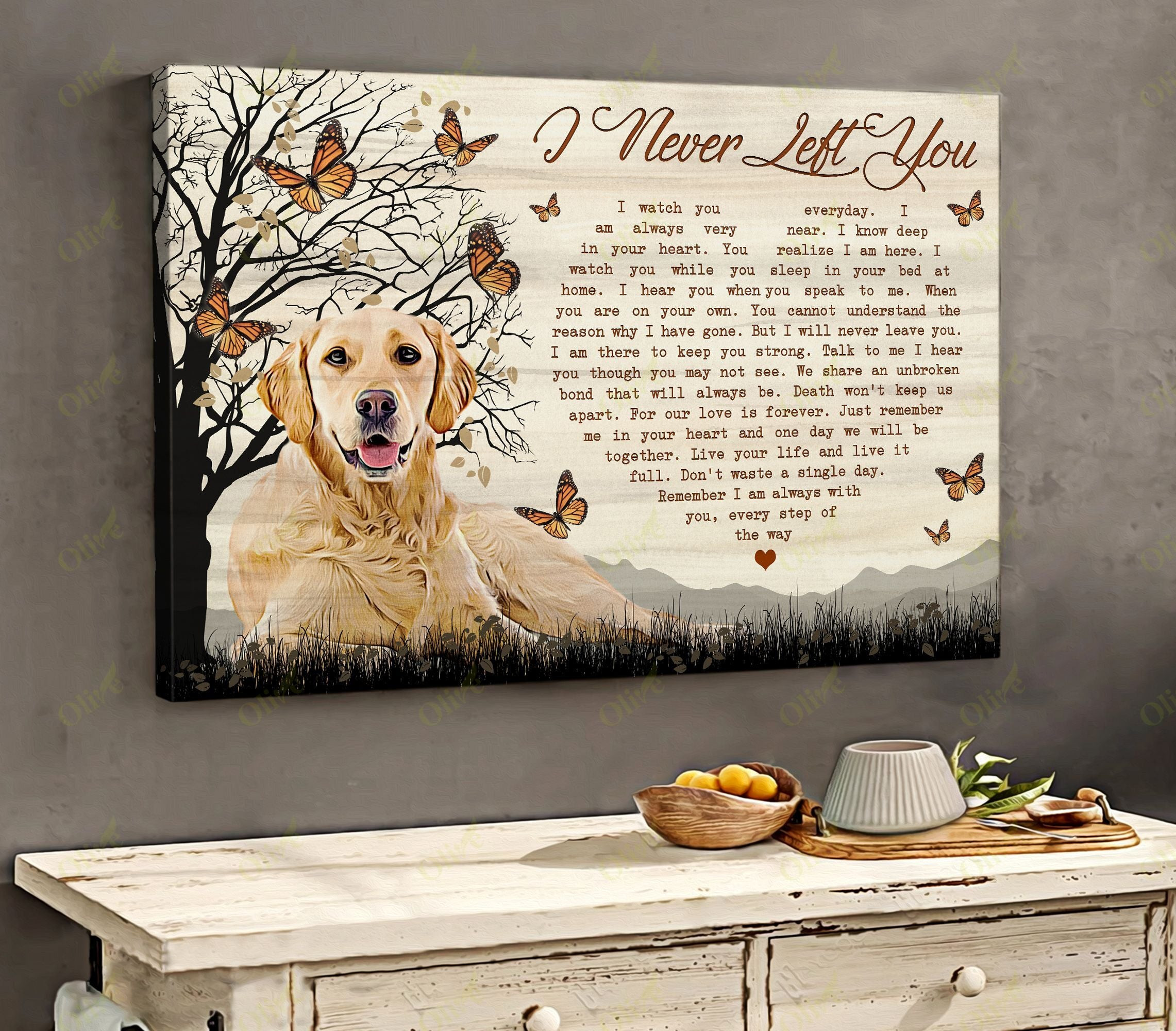 Labrador - I Am Always With You Poster And Canvas Art Wall Decor