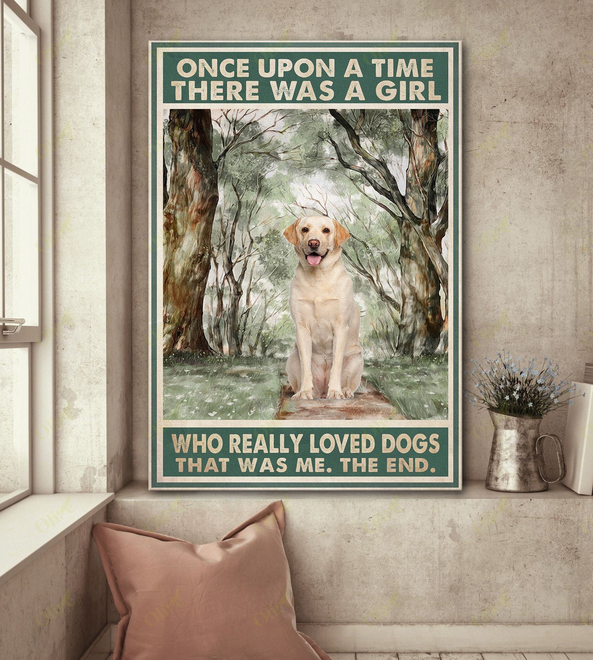 Labrador - Once Upon A Time Poster And Canvas Art Wall Decor