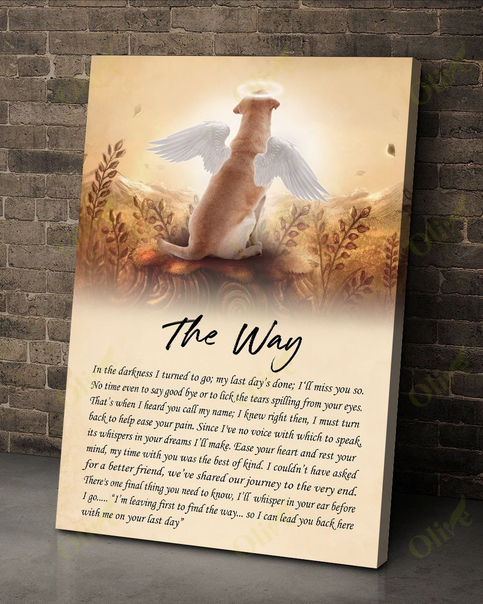 Labrador - The Way Canvas Labrador Gift Poster And Canvas Art Wall Decor