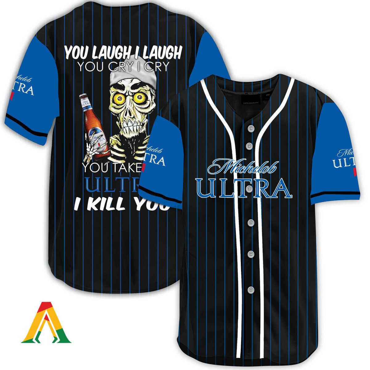 Laugh Cry Take My Michelob Ultra I Kill You Baseball Jersey