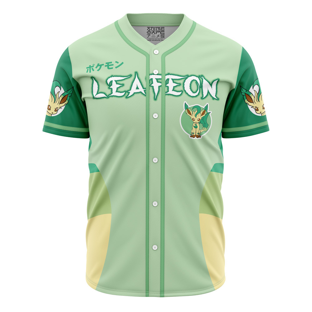 Leafeon Eeveelution Pokemon Baseball Jersey