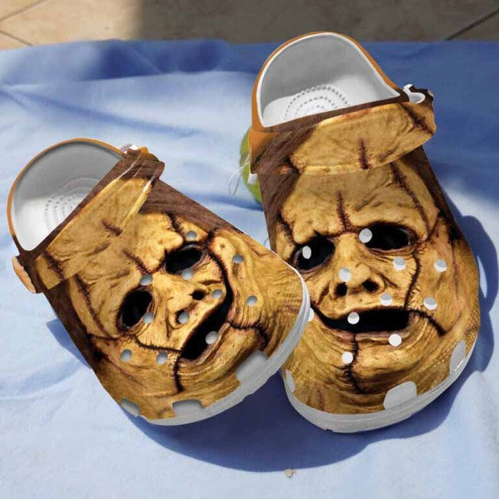 Leatherface Mask Clogs Crocs Shoes Halloween