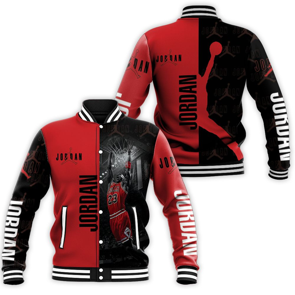 Legend Michael Jordan Chicago Bulls 23 Baseball Jacket for Men Women