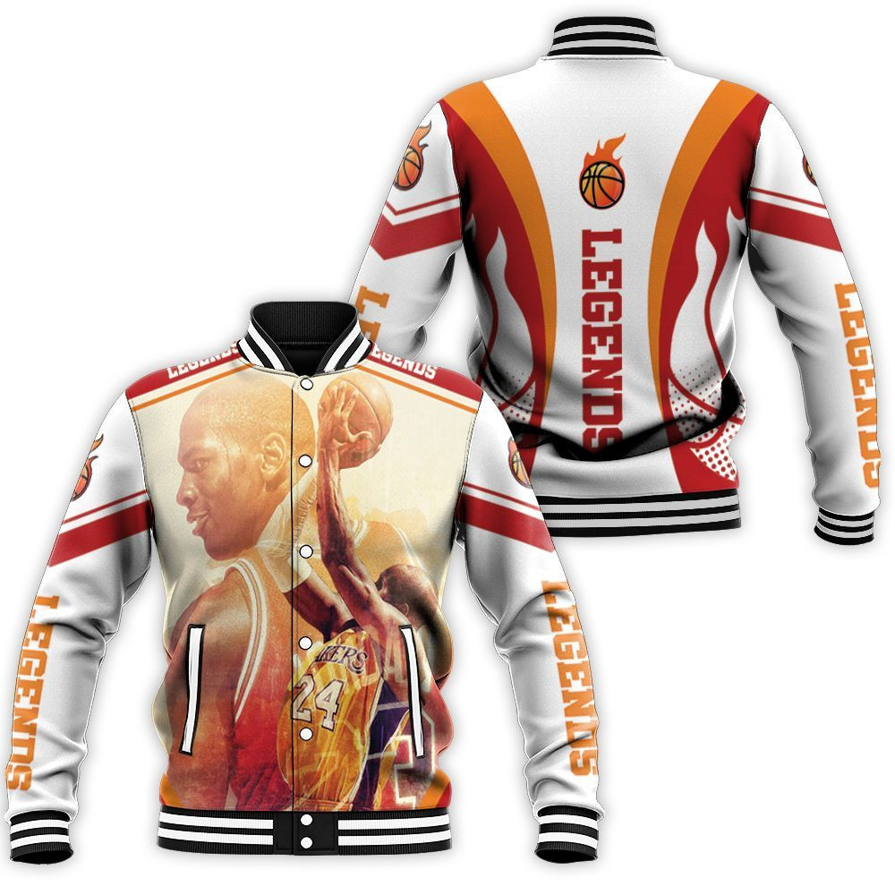 Legend Michael Jordan In Memories Kobe Bryant Baseball Jacket for Men Women