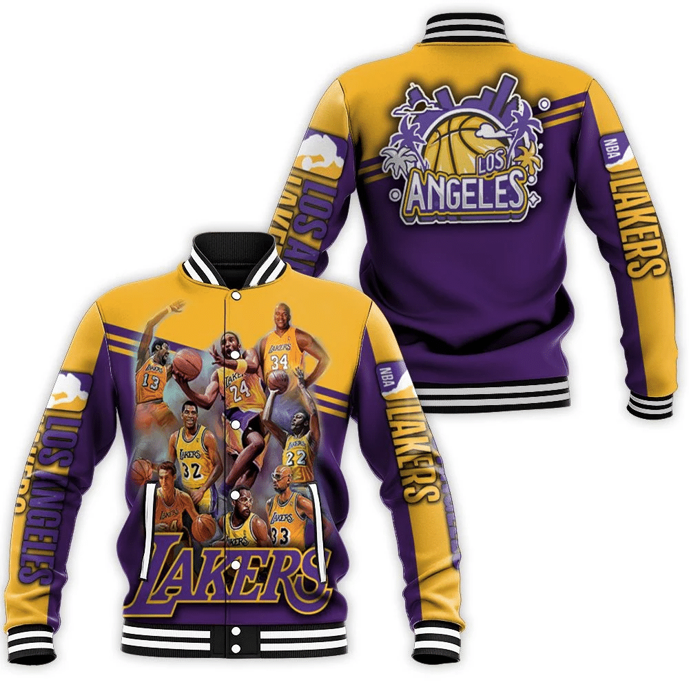 Legend Of Los Angeles Lakers Western Conference Nba Baseball Jacket for Men Women