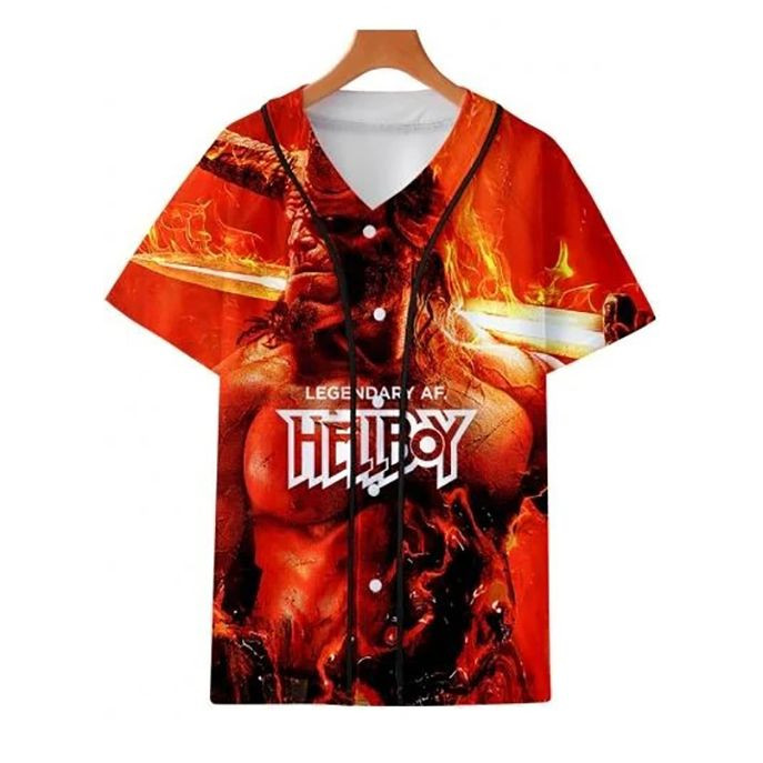 Legendary Af Hellboy New Trendy Cool Gift For Lover Baseball Jersey