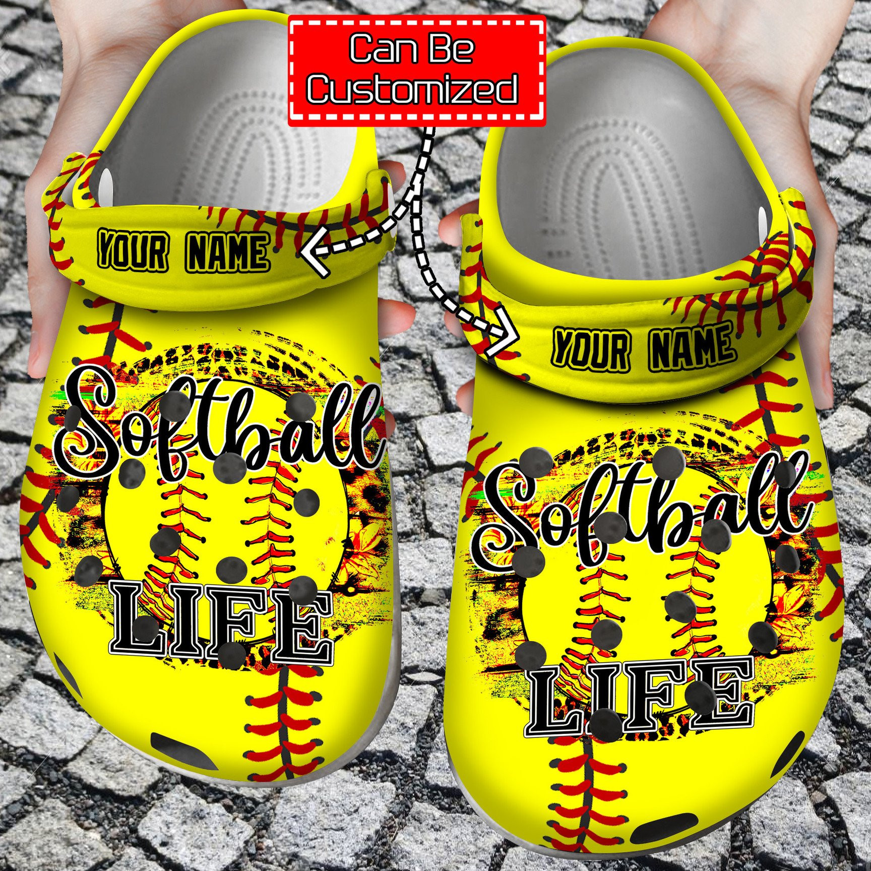 Leoaprd Softball Life Crocs Clog Shoes Custom Crocs