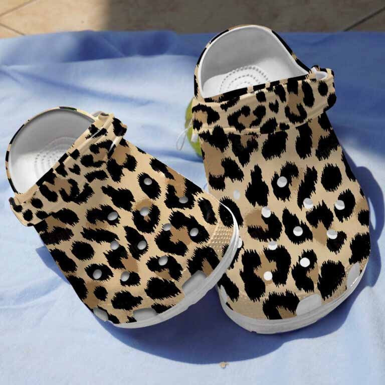 Leopard Skin Clogs Crocs Shoes Halloween Birthday Gifts For Women Girls
