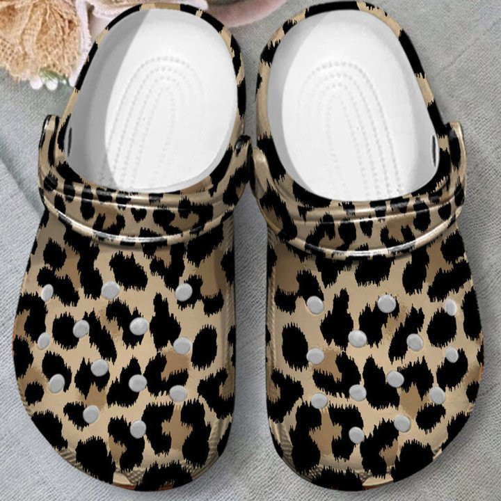 Leopard Skin Shoes Crocs Clogs