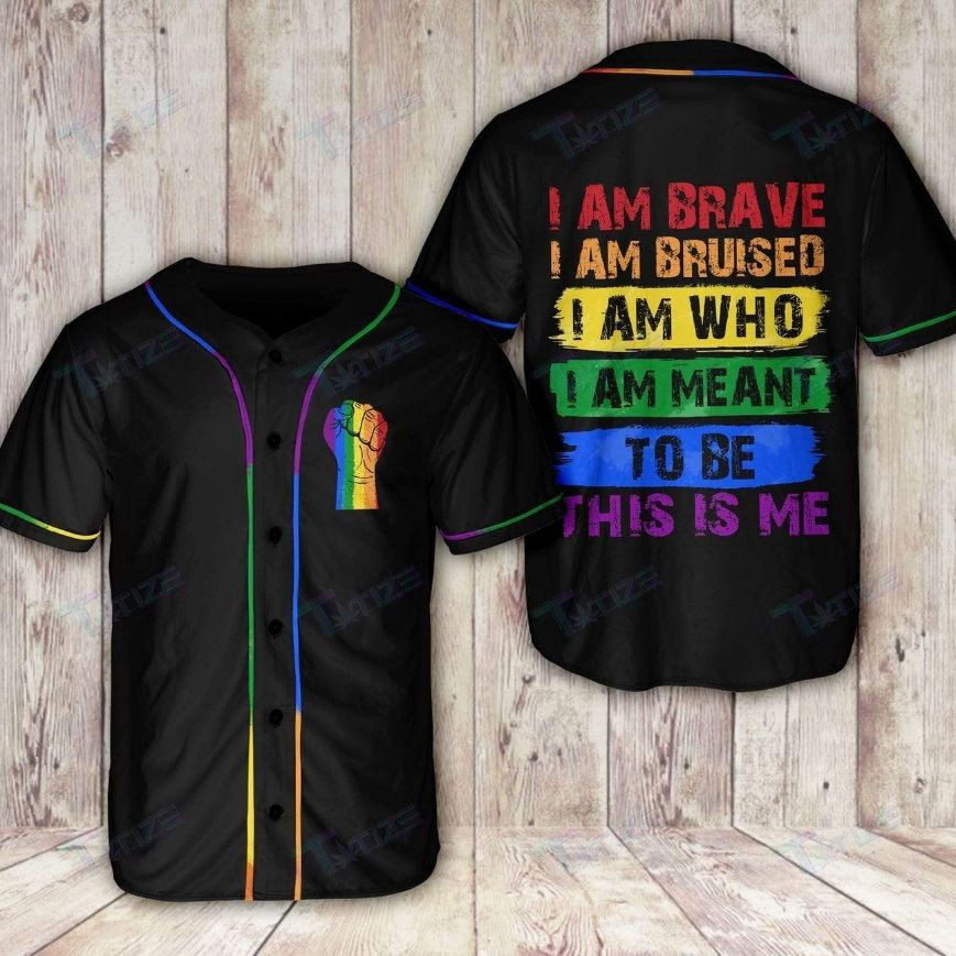 Lgbt Pride Month Fight For The Rights Personalized 3d Baseball Jersey vi, Unisex Jersey Shirt for Men Women