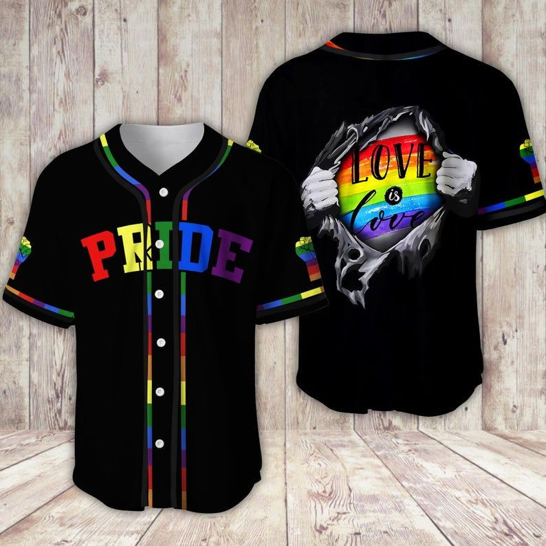 Lgbt Pride Rainbow Lgbt Baseball Jersey Gift For Fan Jersey