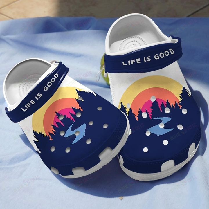 Life Is Good Crocs Classic Clogs Shoes