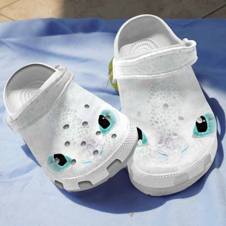 Light Fury Dragon Clogs Crocs Shoes Birthday Gifts For Children