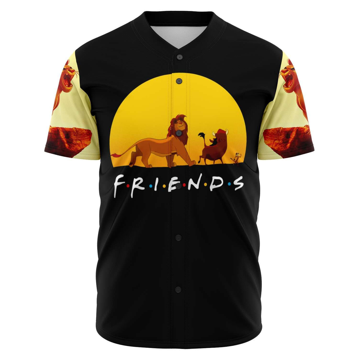 Lion Friend Gift For Lover Baseball Jersey