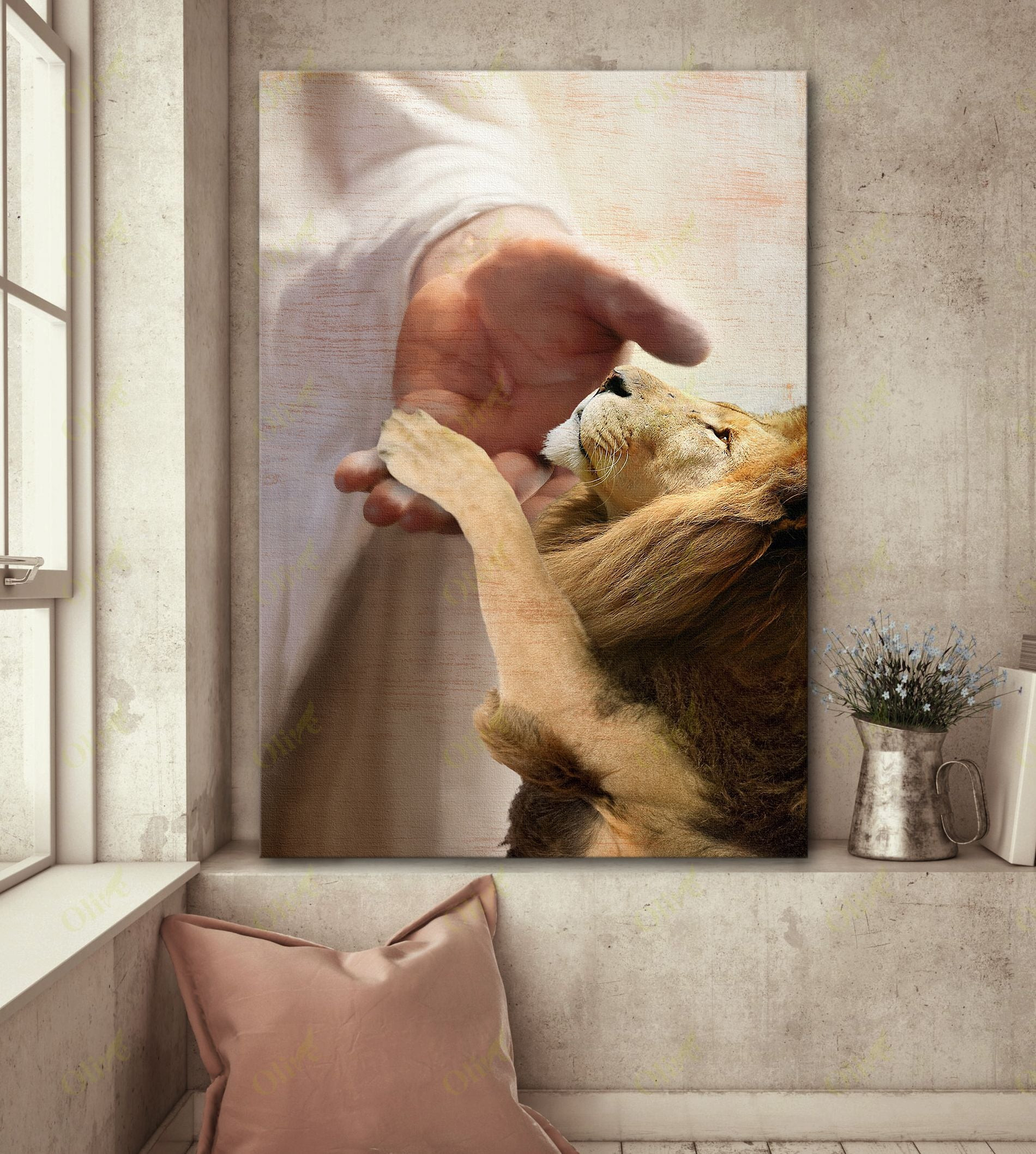 Lion - Take My Hand Poster And Canvas Art Wall Decor