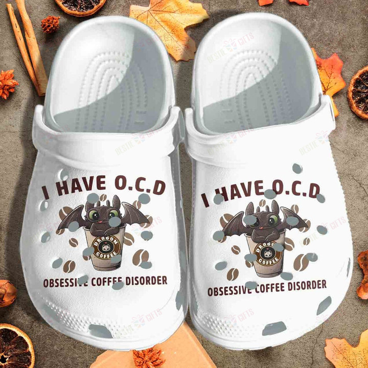Little Dragon Coffee Have OCD Crocs Classic Clogs Shoes