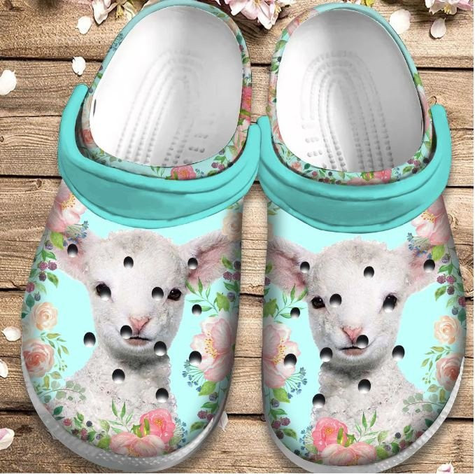 Little Lamb Shoes Lovely World Crocs Clogs Gift For